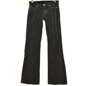 7 for all Mankind jeans 27 x 32 velveteen black sl